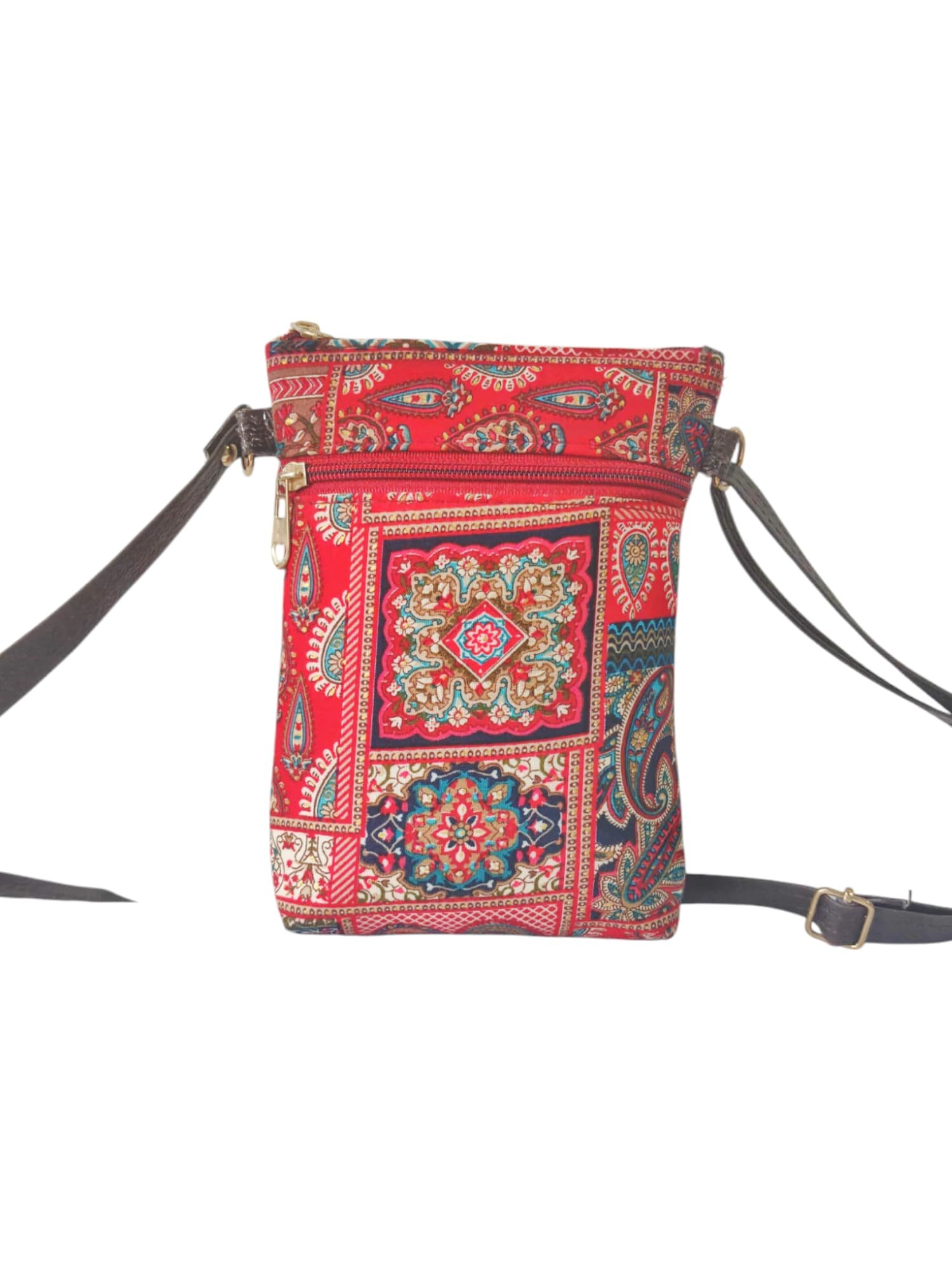 Handmade Multi Colour Printed Design Sling Bag thumbnail 3